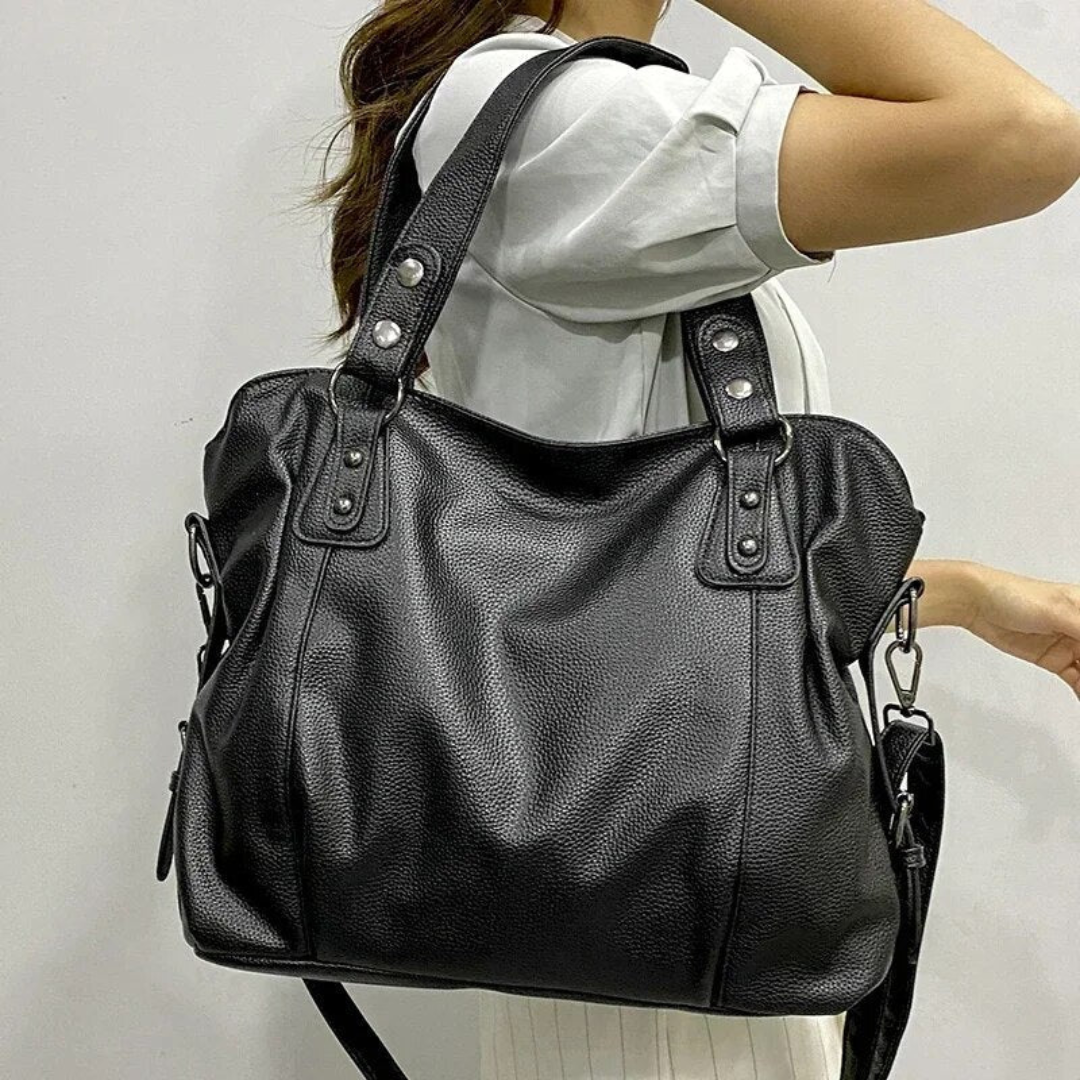 Olvoria | Luxury Leather Women's Shoulder Bag - EliteCarry