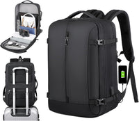 Mochila de viaje impermeable expandible de 40L con puerto USB y funda para portátil de 17” (43.18 cm) – AirVoyage