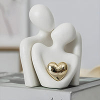 Figura sentimental abstracta de amantes