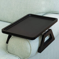 Mesa bandeja ajustable de brazo con clip de bambú