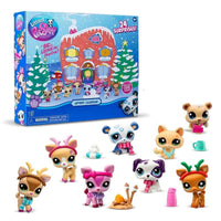 Calendario de adviento para pequeños animales con figuras misteriosas – Juguetes interactivos para niños, plástico duradero