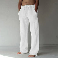 Arthur - Pantalones anchos de lino para hombre