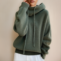 Suéter de cuello alto de merino más vendido para mujer - Edeltraud