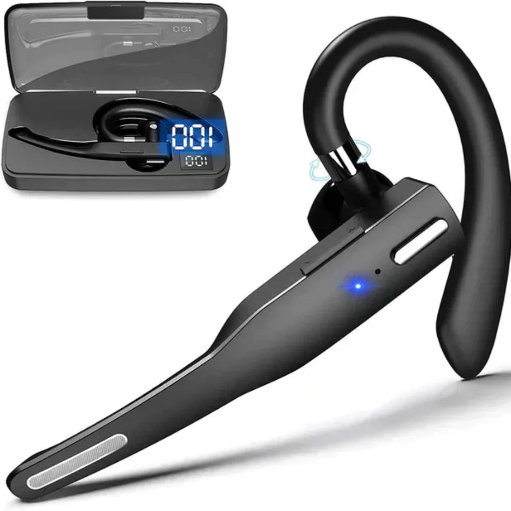 Bluetooth 5.1 Noise Cancelling Headset with Dual Microphones for Men