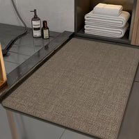 Alfombrilla de baño antideslizante trenzada y cómoda