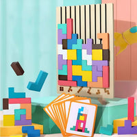BRIQLEARN – Ξύλινο Τέτρις Montessori για Δημιουργική Στοίβαξη και Εκπαίδευση Λογικής