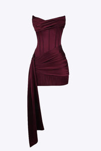 Brooklyn - Vestido mini de satén sin mangas elegante para mujer