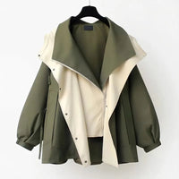 Clara - Chaqueta impermeable reversible 3 en 1 para mujer, cortavientos