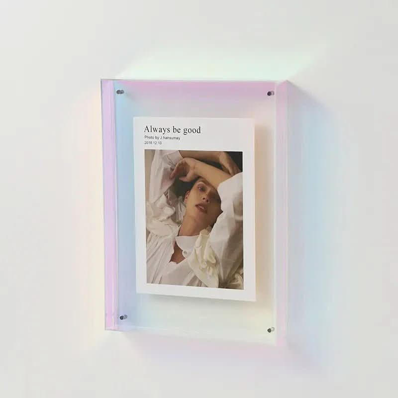 COLORFRAME - Colorful Transparent Acrylic Photo Frame for Vivid Memories