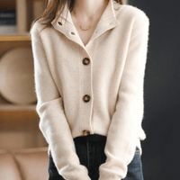 Cárdigan de cachemira para mujer Darla - suéter suave, elegante y con ajuste cómodo