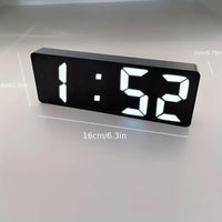 Reloj despertador digital con espejo LED