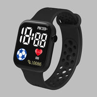 Reloj deportivo digital para niños – Correa de silicona impermeable con esfera retroiluminada y función de cronómetro
