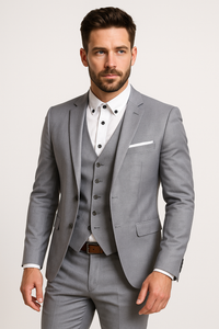 Evert | Conjunto de tres piezas para hombre que incluye blazer, chaleco y pantalones para ocasiones festivas y elegantes de otoño