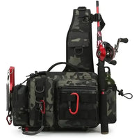Rybárska taška s ramenným a bedrovým pásom