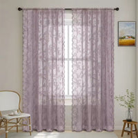 Cortinas transparentes Floral Grace
