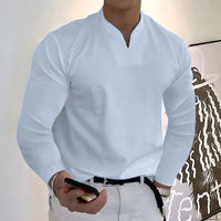 Franky Camisa de Otoño Sin Botones y Resistente al Sudor