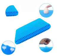 Cojín de gel para asiento que alivia espalda y caderas