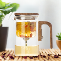Théière en verre résistante à la chaleur