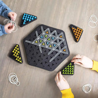 Jeu de stratégie Kettendreieck – Jeu de réflexion élégant pour 2 à 4 joueurs