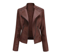 Chaqueta de Cuero de Cordero para Otoño