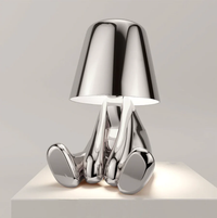 LumiArt - Lámpara de mesa artística LED con luz cálida y suave