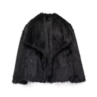 Chaqueta lujosa de piel sintética