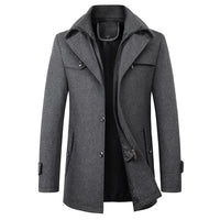 Abrigo de Lana para Hombre para Invierno