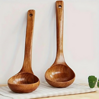Cuchara de sopa de madera natural - 1 pieza