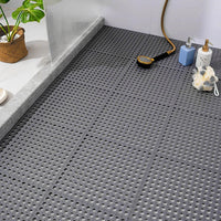 Juego de alfombrillas antideslizantes para baño | Goma impermeable | Resistente al moho | 11.8" x 11.8" | Seguridad de secado rápido