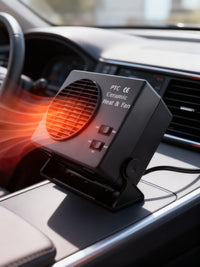 Olvoria | Ventilador Calefactor Cerámico para Coche 12V | 150W-300W | Desempañador Portátil con Termostato Automático