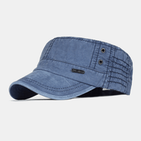 Olvoria | Sombrero ajustable para hombre de algodón con diseño militar