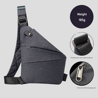 Olvoria | Bolso bandolera antirrobo con cremalleras ocultas