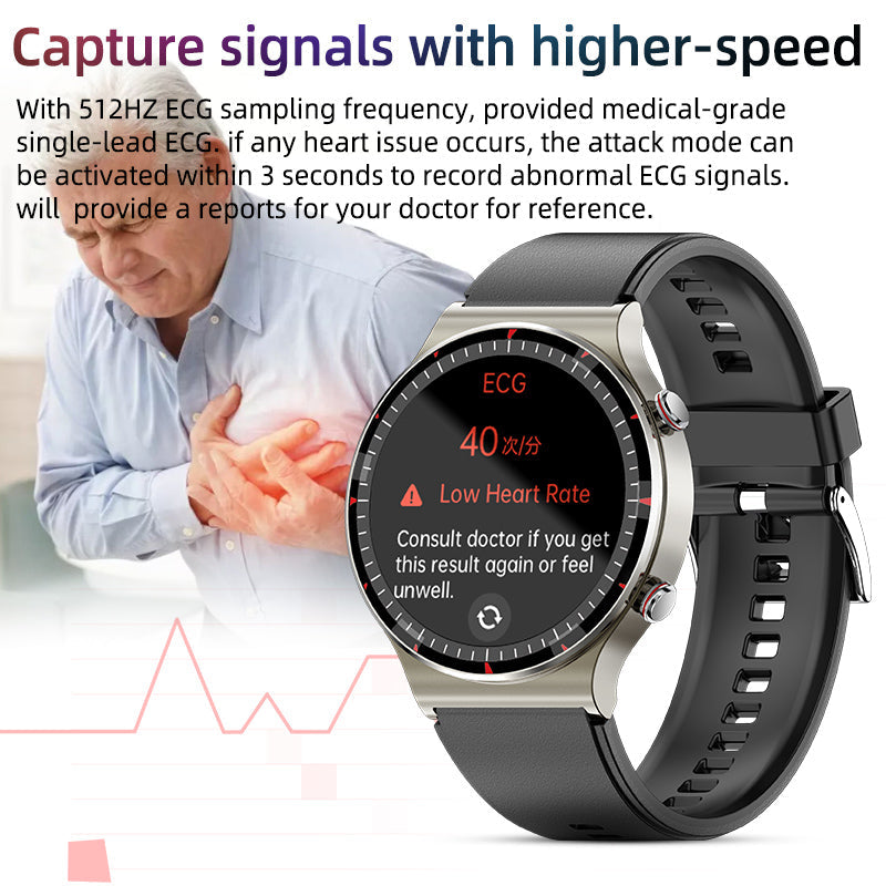 Olvoria | CFDA EKG Blood Oxygen Heart Rate Health Monitoring Smart Watch