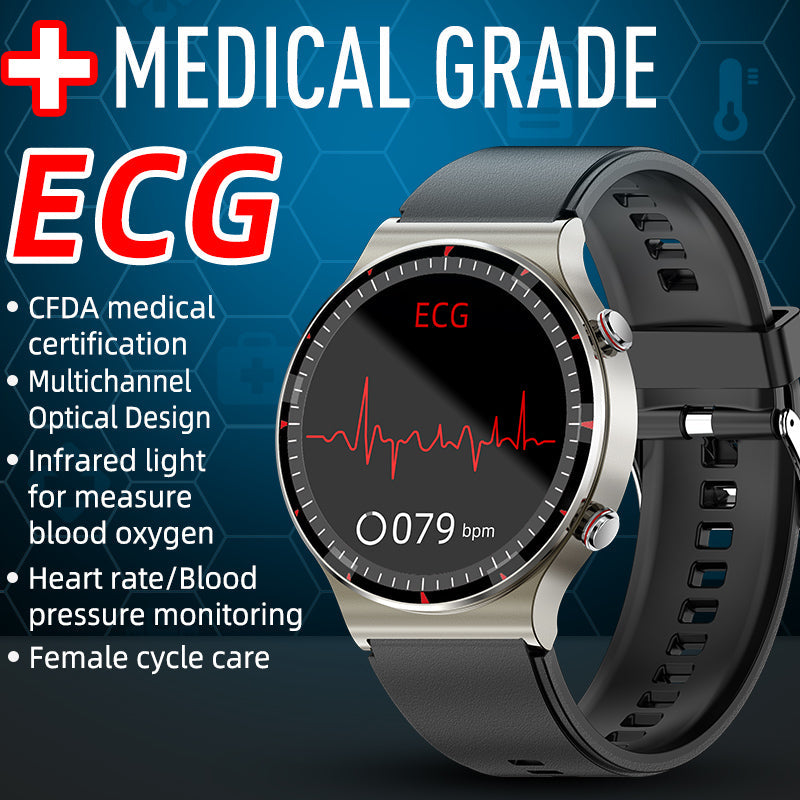 Olvoria | CFDA EKG Blood Oxygen Heart Rate Health Monitoring Smart Watch