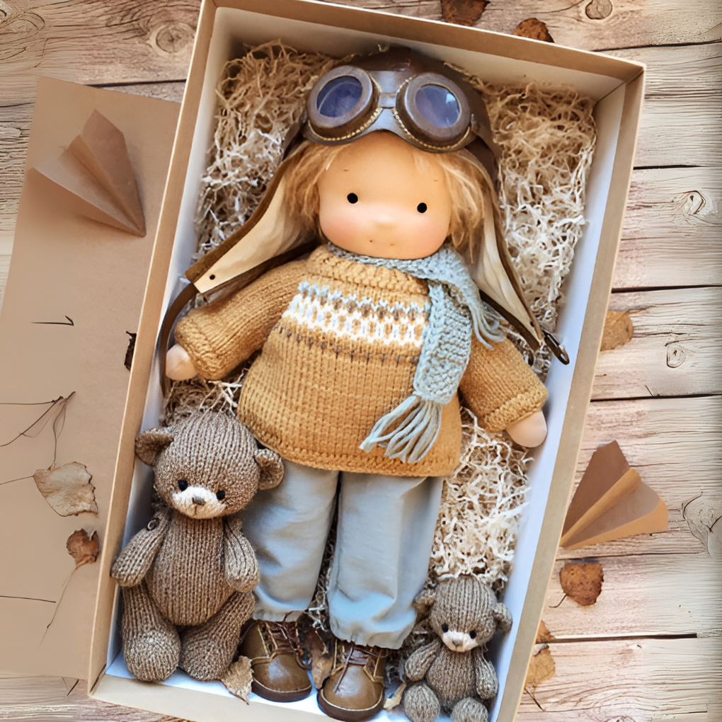 Olvoria | Children's Waldorf Doll, Soft Cuddly Toy