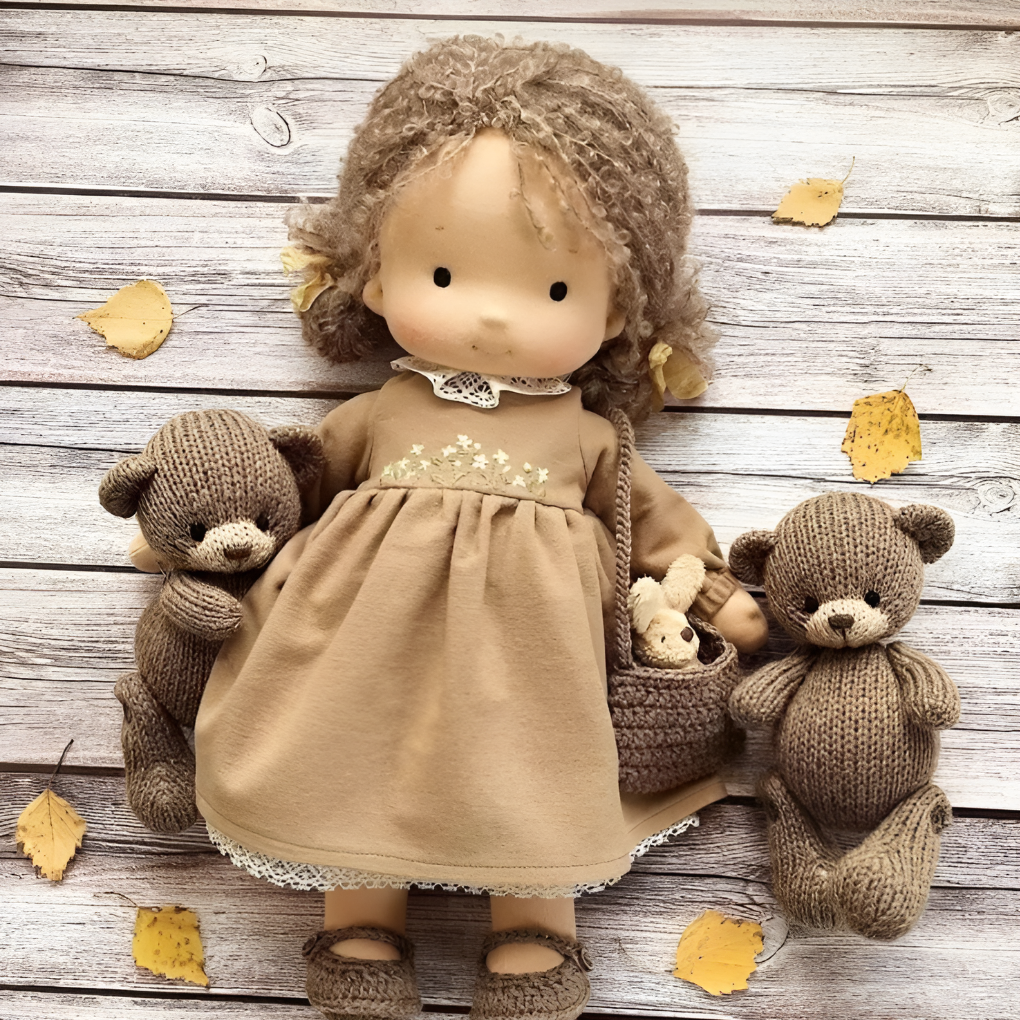 Olvoria | Children's Waldorf Doll, Soft Cuddly Toy