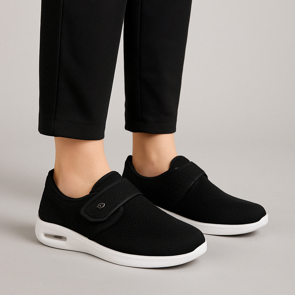 Olvoria | Diabetic Comfort Shoes with Adjustable Strap