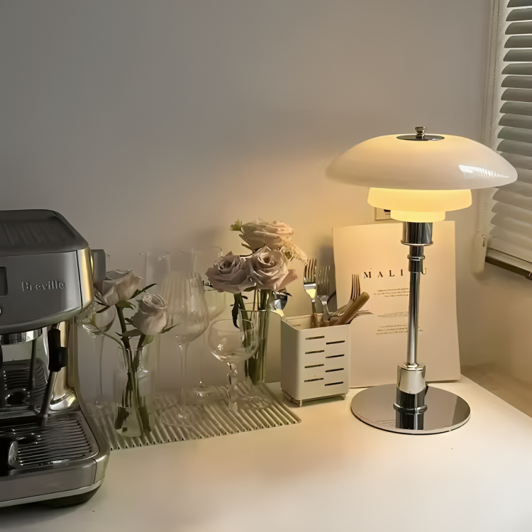 Olvoria | Dimmable Round Table Lamp