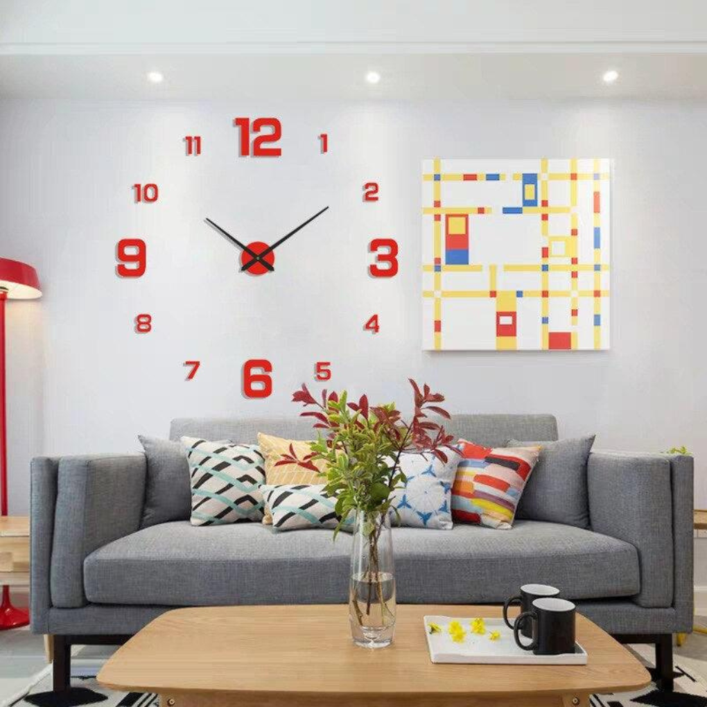 Olvoria | DIY Wall Clock with Large Numbers