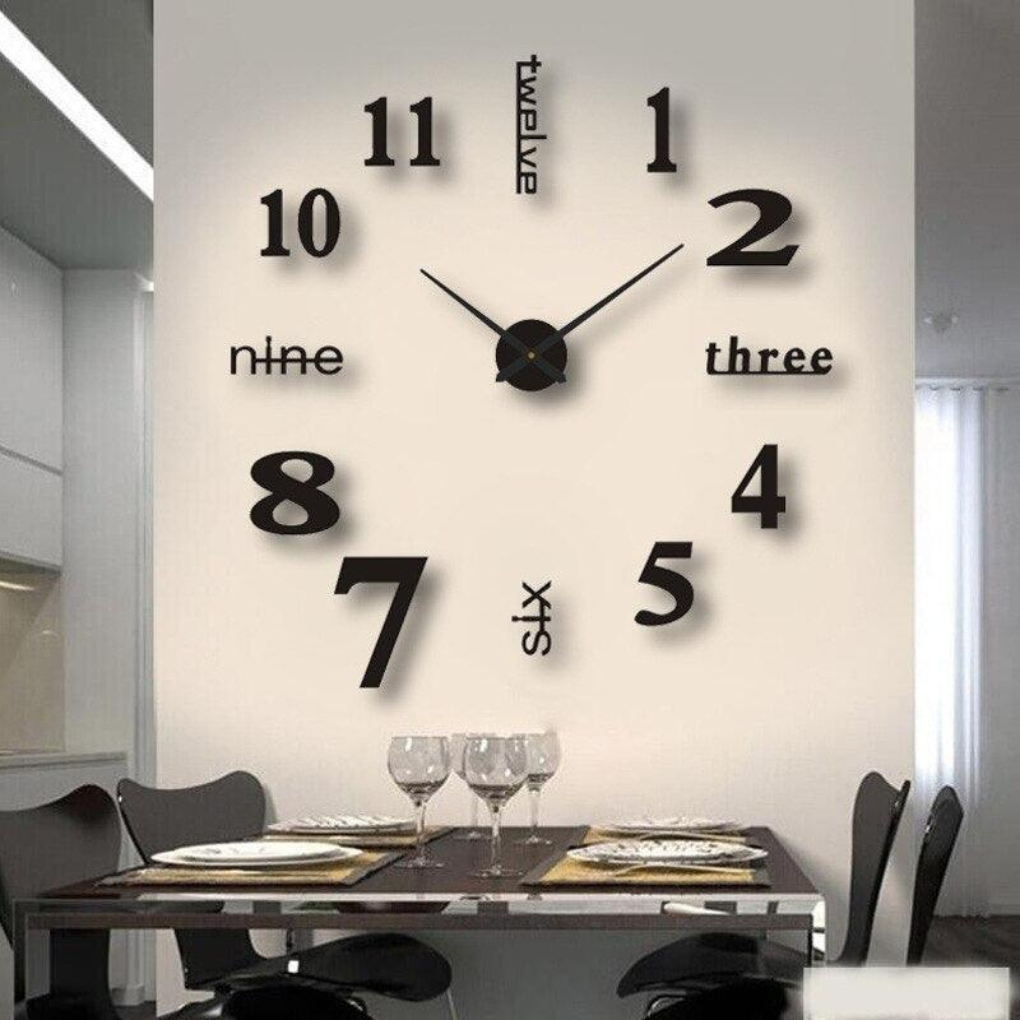 Olvoria | DIY Wall Clock with Large Numbers
