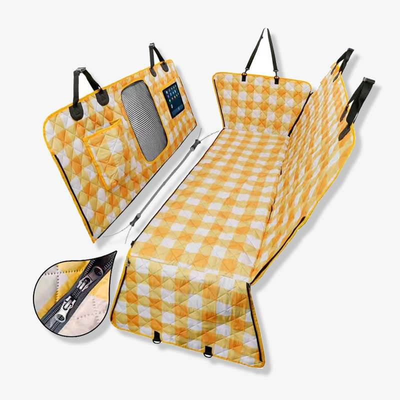 Olvoria | Dog Car Seat Cover - Waterproof & Dirt-Resistant Hammock