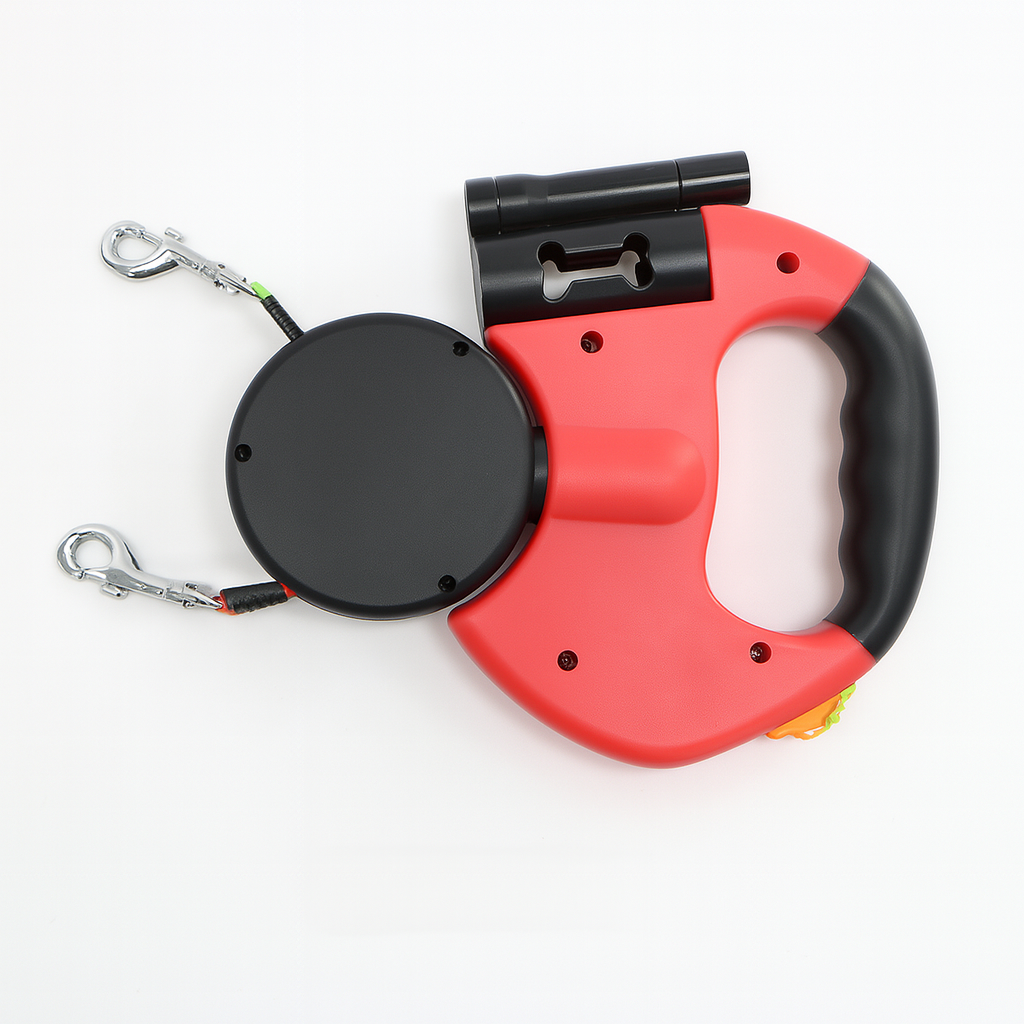 Olvoria | Dual Retractable Dog Leash with 360° Swivel
