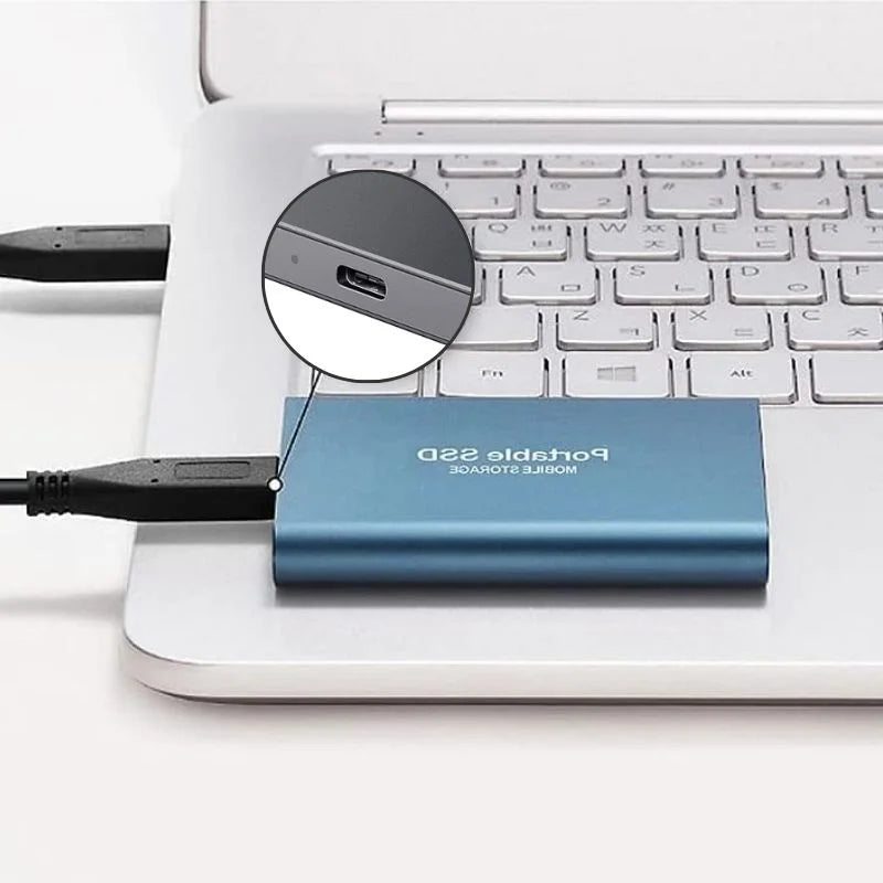 Olvoria | External SSD Hard Drive Aluminum Portable Storage 128GB