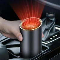 Olvoria | Calentador de Aire para Coche en Forma de Taza – Calentamiento Rápido y Enfriamiento Ajustable, Rotación 360 Grados, Plug and Play para Coche, SUV, Vehículo Recreativo y Camión