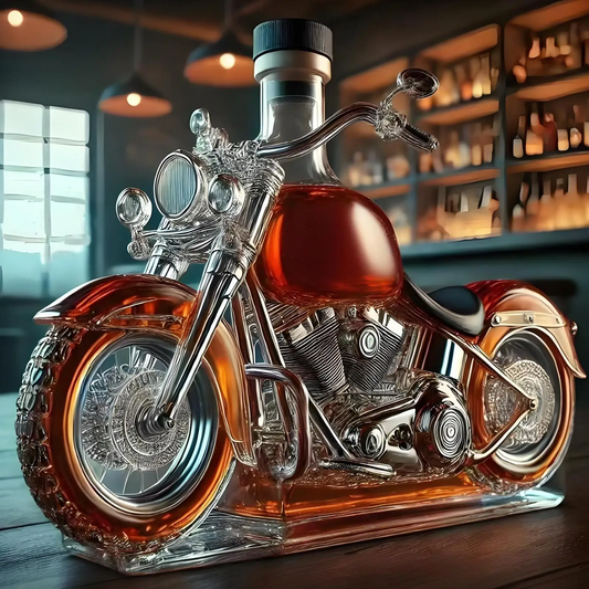 Olvoria | Harley Motorcycle Shaped Whiskey Decanter for Home Bar