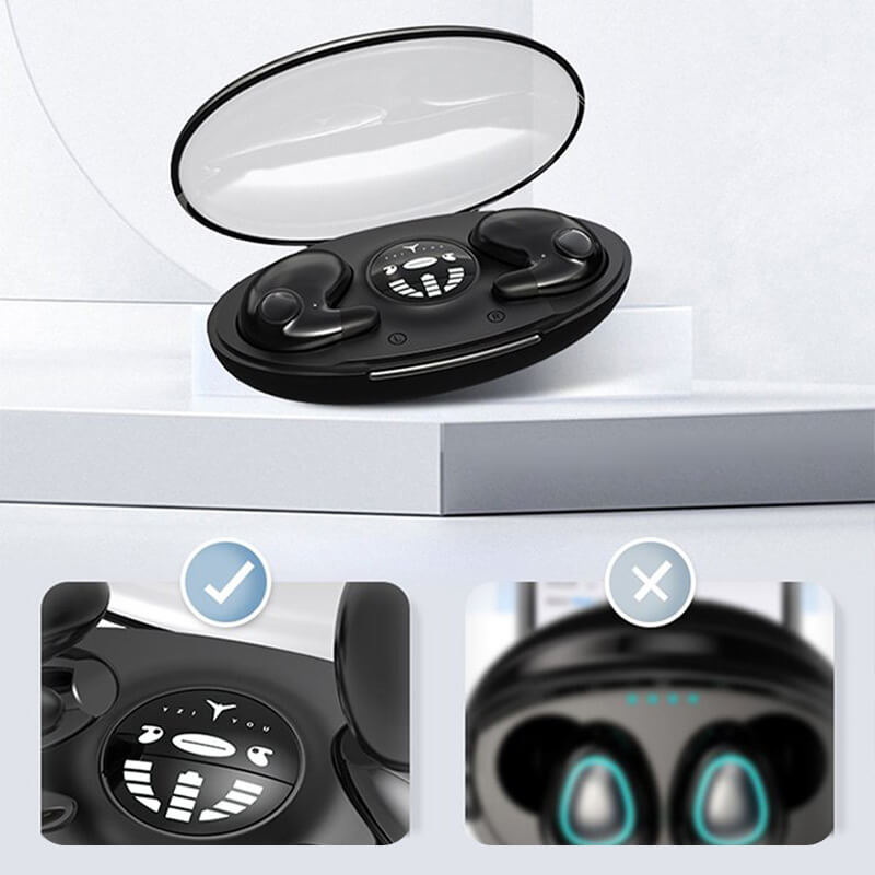 Olvoria | Invisible Wireless Sleep Headphones | IPX5 Waterproof, Bluetooth 5.3 for Comfortable Sleep and Relaxation