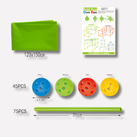 Olvoria | Kit de tienda para construir fuertes para niños, estructura de juego creativa