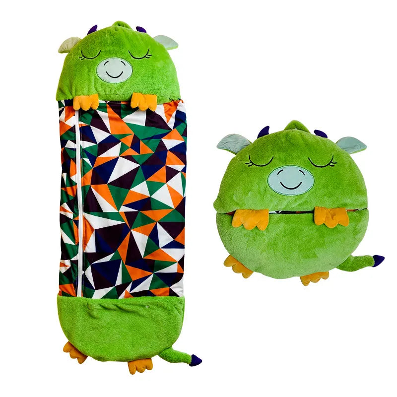 Olvoria | Kids' Sleeping Bag and Plush Toy - Fun Animal Design