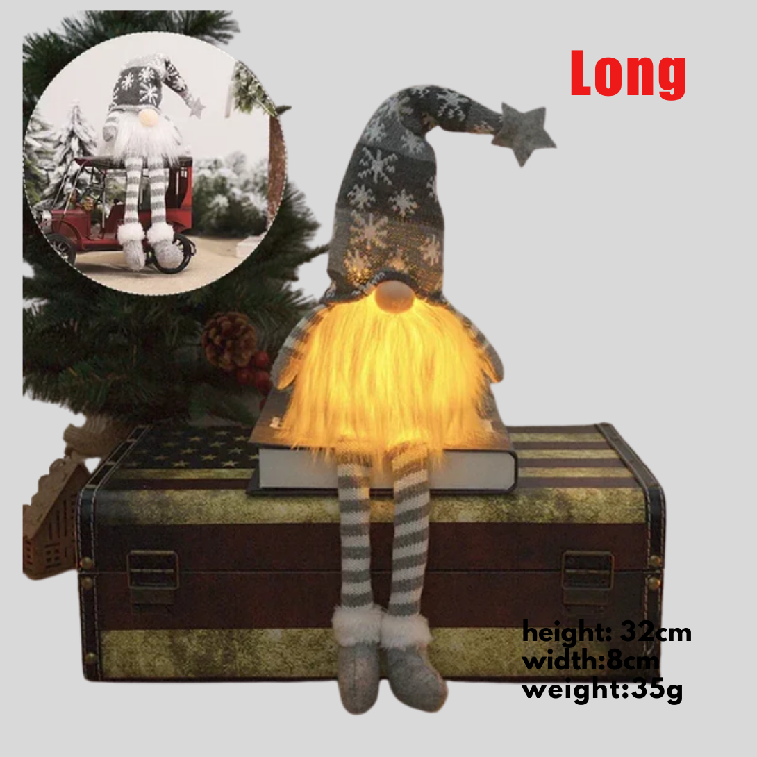 Olvoria | LED Gnome Ornament with Snowflake Hat