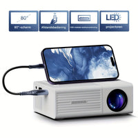 Olvoria | Mini Proyector Ultra Brillante LumoBeam (3000 Lúmenes) – Cine HD Compacto para Casa y Exterior